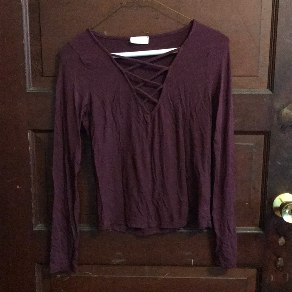 Purple Long-Sleeved Shirt